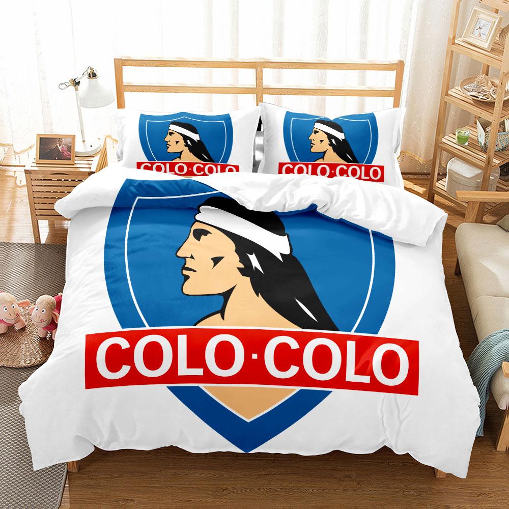 Unión Española Colo Colo Universidad Católica Football 23Pcs Bedding Collection Single Double Queen King With Bed Linen Collection Home Textiles