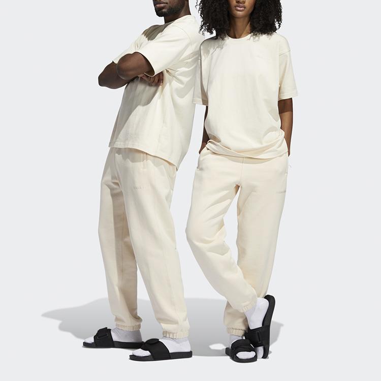 Adidas Оригинальные свободные повседневные спортивные брюки Trefoil x Pharrell Williams Collab, мужские низы, светло-бежевый GH4382