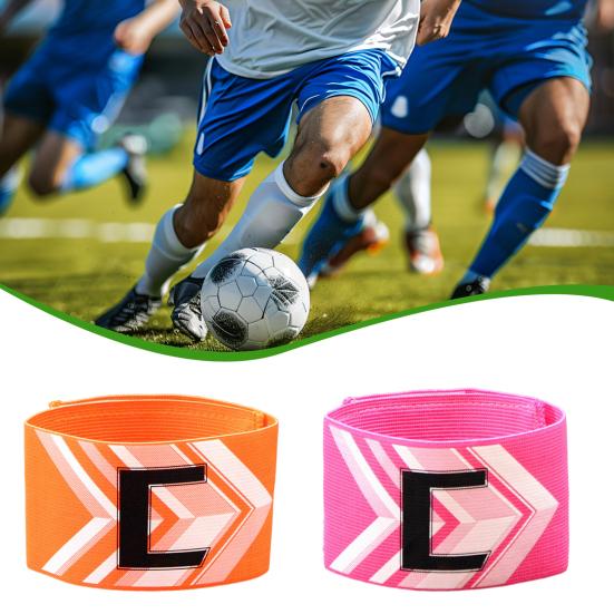 Футбольная повязка капитана, регулируемая повязка капитана «C», эластичные повязки для баскетболистов и футбольных игроков для взрослых и молодежи