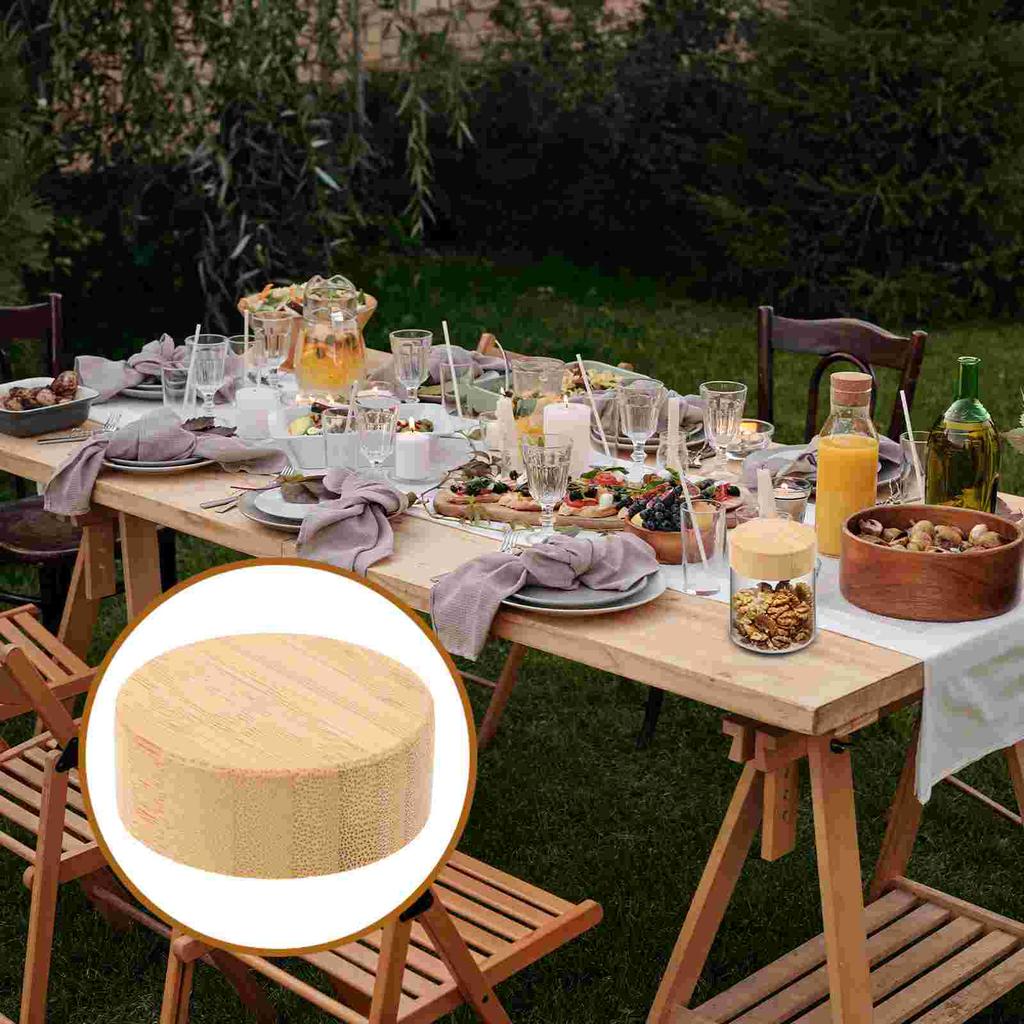 6 шт. Крышка для бутылки для приправ, многоразовые сменные крышки, стеклянная банка с крышкой, перец, герметичные бамбуковые крышки