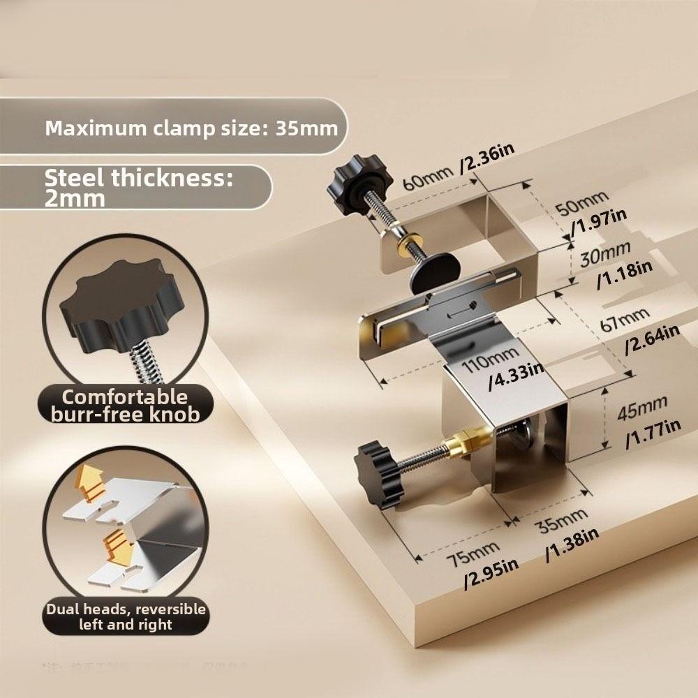 Stainless Steel Positioning Hole Opening Tool  Cabinet Door Installation