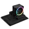 NZXT T120 RGB CPU Air Cooler Conductive Copper Pipes Fluid Dynamic Bearings AMD and Intel Compatible Black - RC-TR120-B1 - - - -