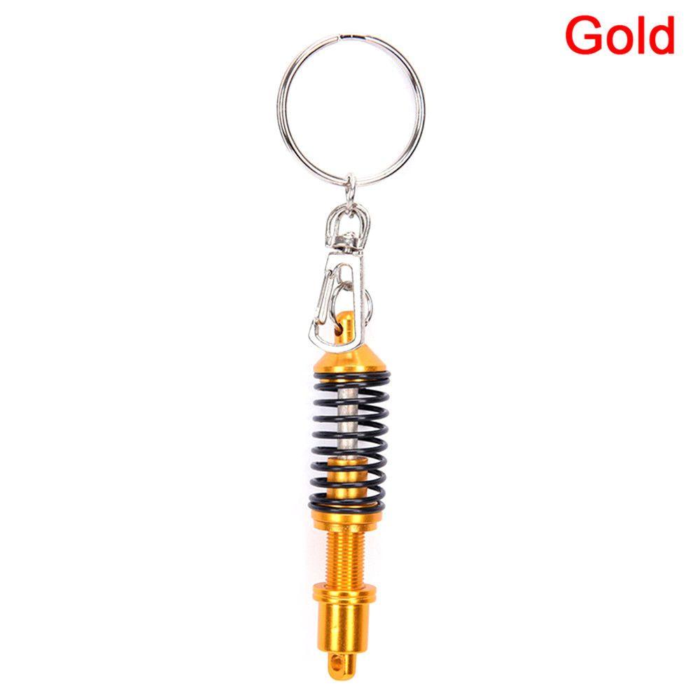 Gift Shock Absorber Alloy Keychain Keyring Adjustable Coilover Spring Key Ring