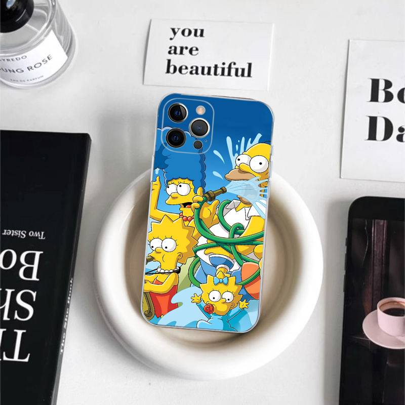Смешной мультяшный S-Симпсоны для IPhone 17 Air 16 Pro Max 15 14 13 12 11 Plus Чехол для телефона