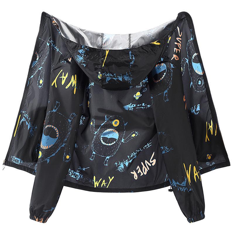 Men's Printing Cartoon Sunscreen Clothing Quick-drying Plus Size Thin Section Sports Jacket