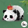 Panda 3D Конструктор Микро Кирпич Мелкие Частицы Собранный Алмазный Строительный Блок для Детей Мальчиков 6-10 Лет Игры Детский Подарок