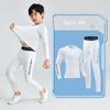 Boys Compression Tights Sets Running Training Fitness Sports Breathable Quick Drying Long Sleeve T-shirt