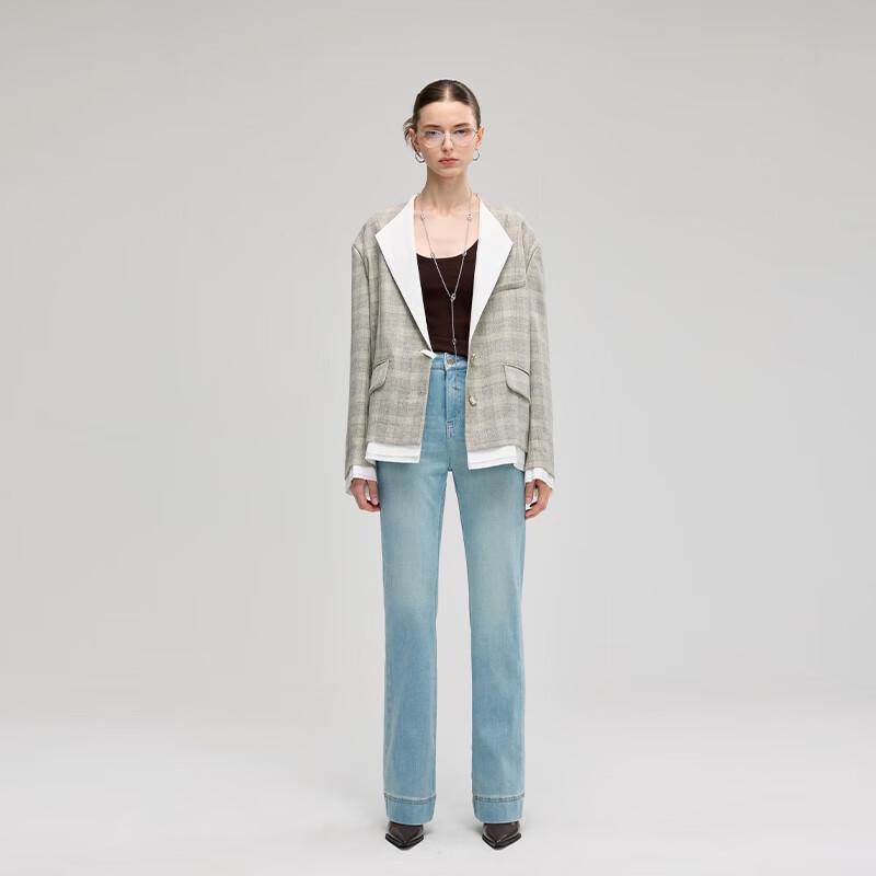 Fengxun Women's High-Rise Lycra Slimming Jeans FXKL9029