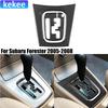 Для Subaru Forester 2005-2008 Панель переключения передач центральной консоли из углеродного волокна Внутренние аксессуары для автомобиля Накладки Наклейки Автомобильная отделка