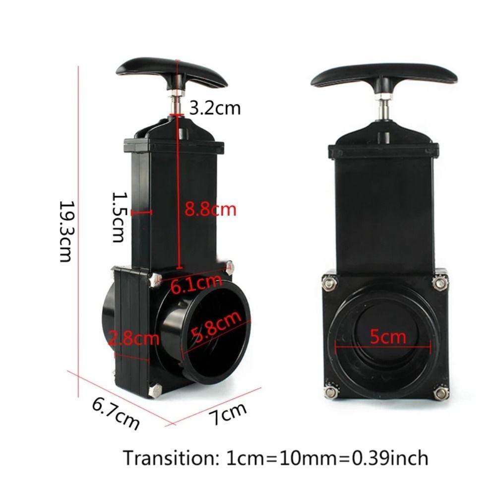 Пластиковый коллектор сточных вод для RV Нержавеющая сталь Аксессуары для модификации RV Шиберный клапан
