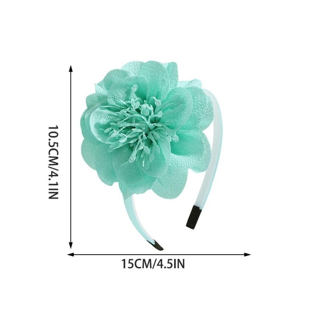 Princess Hair Band Grosgrain Ribbon Girl Hair Hoop Big Flower Headband Hair Accessories