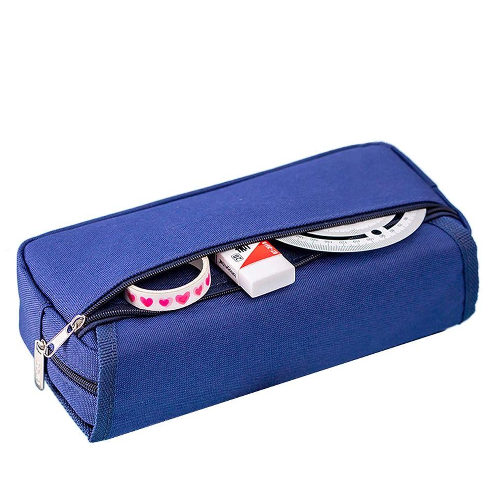 Double Layer Stationery Bag Large Capacity Pencil Bag Astronaut Pencil Case Office Accessories