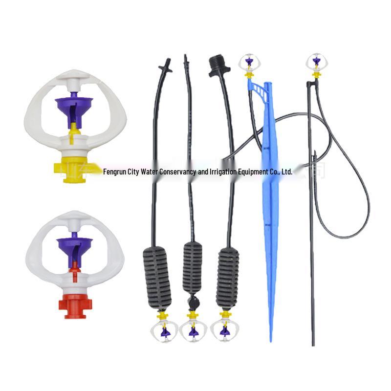 Rotating Atomizing Micro Sprinkler Head for Greenhouse & Horticulture - Automatic Flower Watering Mist Sprinkler FY