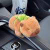 Creative Cute Capybara Clap Circle Animal Wristband Cartoon Slap Bracelets Car Decoration Plush Toy Capybara Doll Bracelet