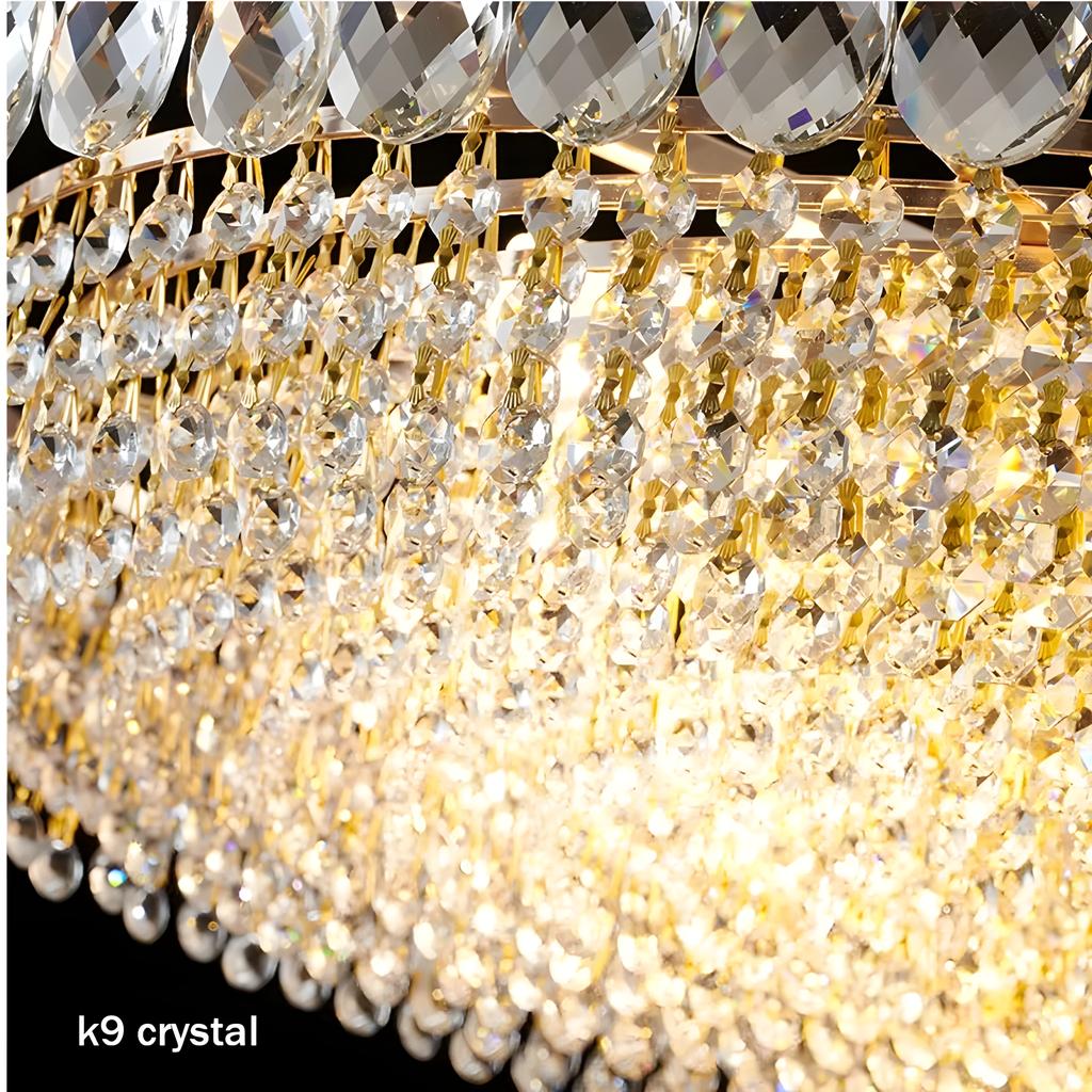 Nordic LED Crystal Circle Ceiling Lamp Гостиная Спальня Внутренний Декор Подвесной Светильник Lampara Luminaire Chandeliers Освещение
