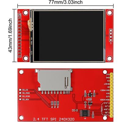 2.4" SPI TFT LCD Дисплей Сенсорная панель ILI9341 240x320 TFT LCD Сенсорный экран Шилд 5В/3.3В Модуль дисплея STM32 SPI Серийный