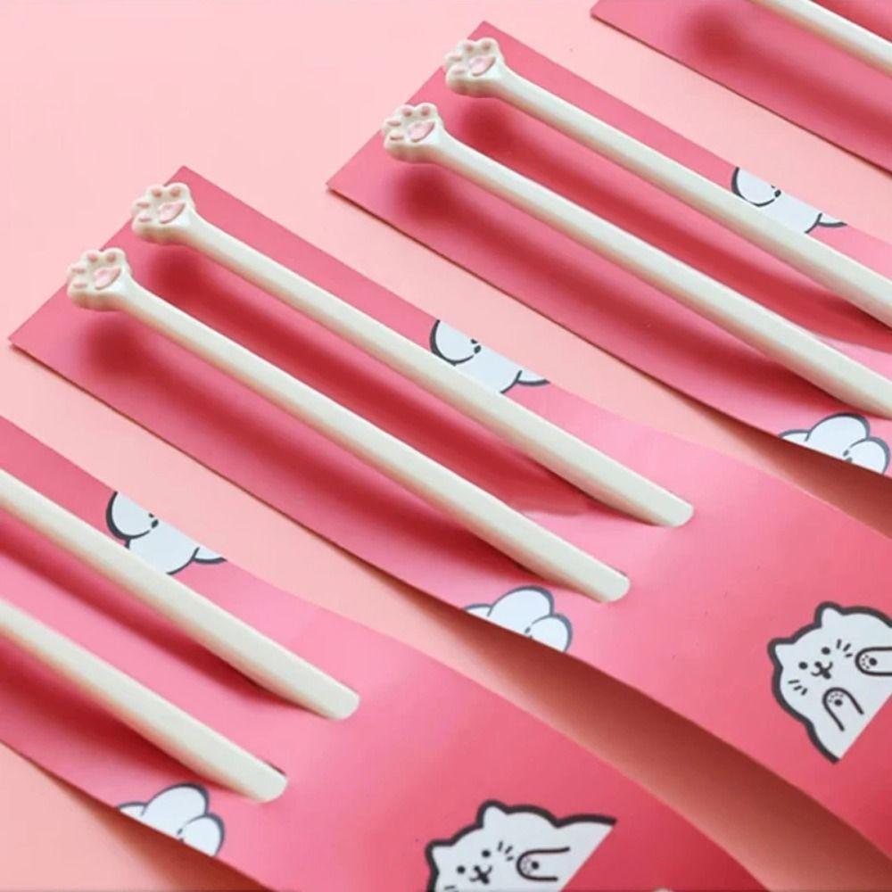 Reusable Cute Eating Chopsticks Comfortable Grip Pink Paw Food Clip  Cooking Tools