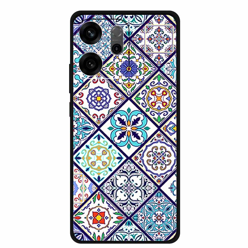 For Oppo Reno14 F Case 3D Flowers Emboss Phone Cases for Oppo Reno 14 F Reno14F 5G Back Protective Covers Soft Silicone Bumper