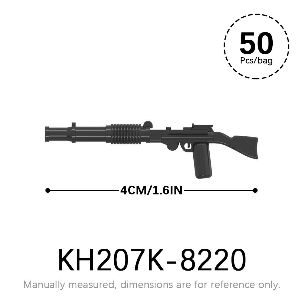 50 шт./лот Набор военного оружия SWAT WW2 Детали для фигурок MOC Кирпичики Звездные войны WW2 Корпус Оружейные аксессуары Строительные блоки Детские игрушки