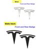 DSSCH1 1pcs ABS for Tesla Model 3 Mode Y Car Front Hood Logo Cover Emblem Sticker Styling Auto Body Rear Trunk Badge Accessories