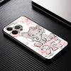 Cute Dumbo Cartoon For iPhone 15 14 13 12 11 XS XR X 8 7 SE Pro Max Plus Mini Black Cover Phone Case