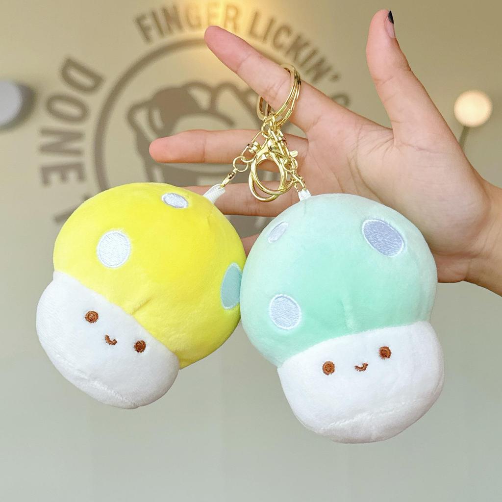 Mushroom Plush Pendant Toy - Claw Machine Prize, Street Stall Gift, Wedding Ring Toss Doll