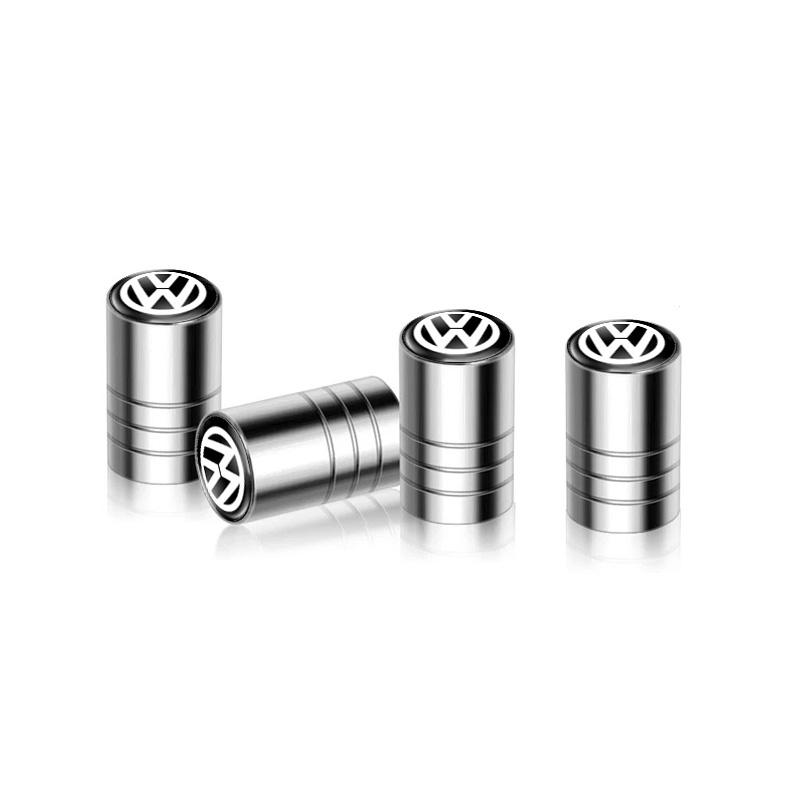 Car Wheel Tire Valve Caps Tyre Rim Stem Covers Auto Accessories For Volkswagen Bora Polo Golf Passat Touareg Tiguan Vento Sharan