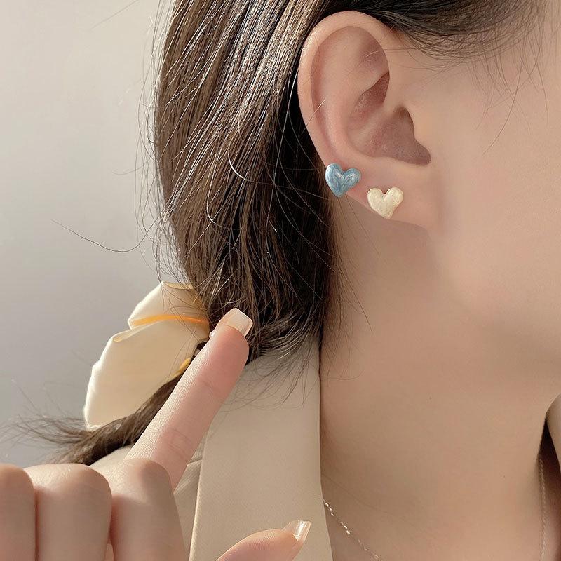 Серьги Love Серьги Light Luxury High-end Французский женственный стиль Изысканный темперамент Простые серьги Серьги