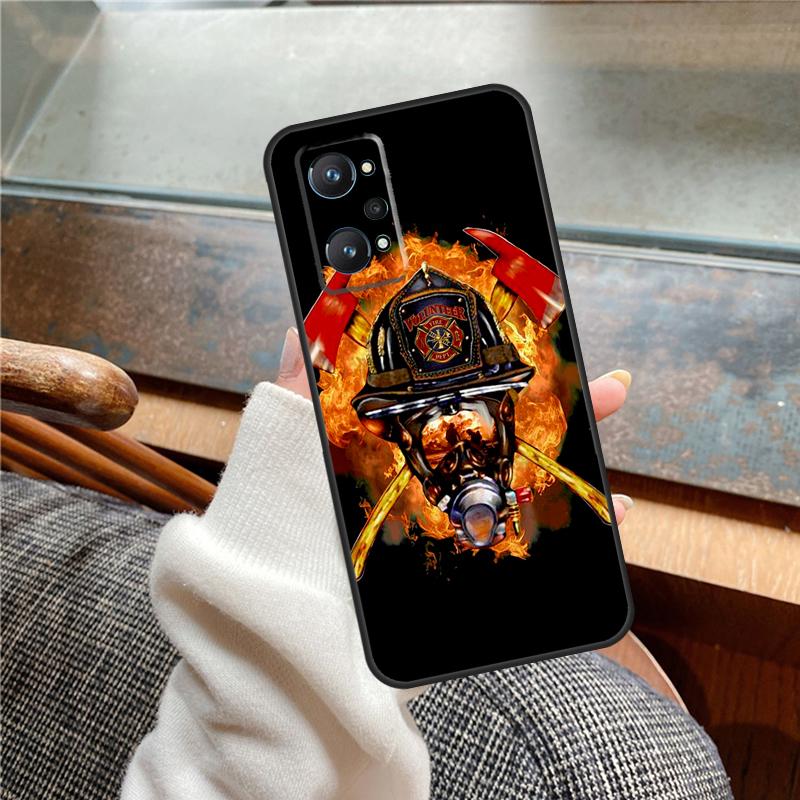 Чехол для телефона Firefighter Heroes Fireman для Realme 11 12 13 14 Pro Plus C53 C55 C51 C25 C63 C61 C65 C67 C71 C75 GT6 GT7 15 Pro