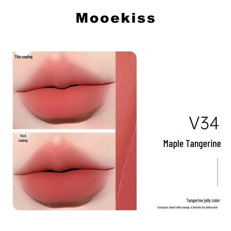 Mooekiss Матовая кремовая помада для губ V07/V12/V04 - Нелипкий бархатный блеск для губ