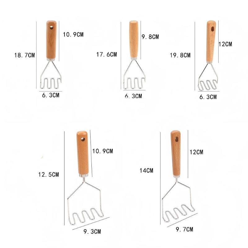Stainless Steel Mud Press Masher Multifunctional Baby Food Puree Juice Maker for Homemade Infant Fruit Veggie Mash Cooking