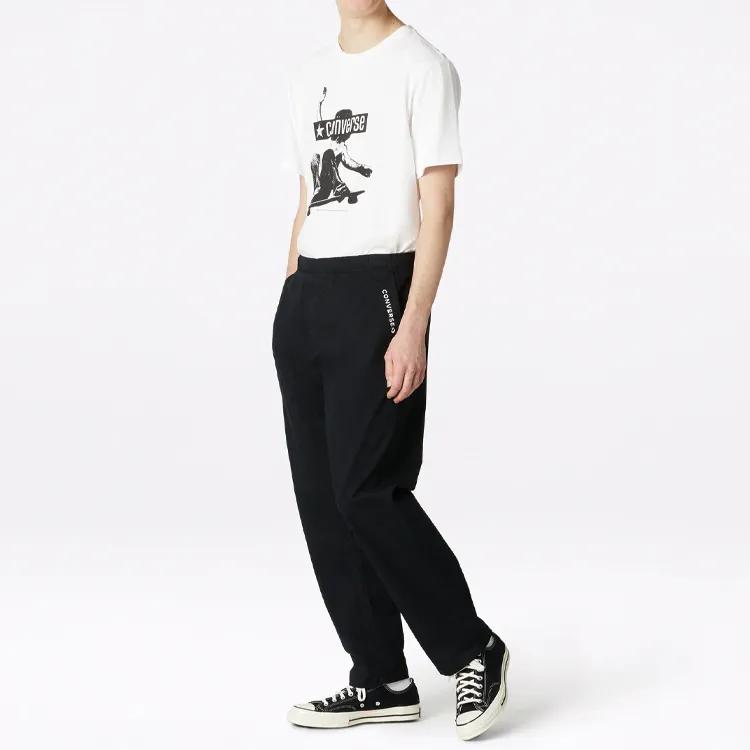 Converse Casual Pants Men's Black Moderate Straight Fit Pants (Unisex) Casual Pants 10018387 A02