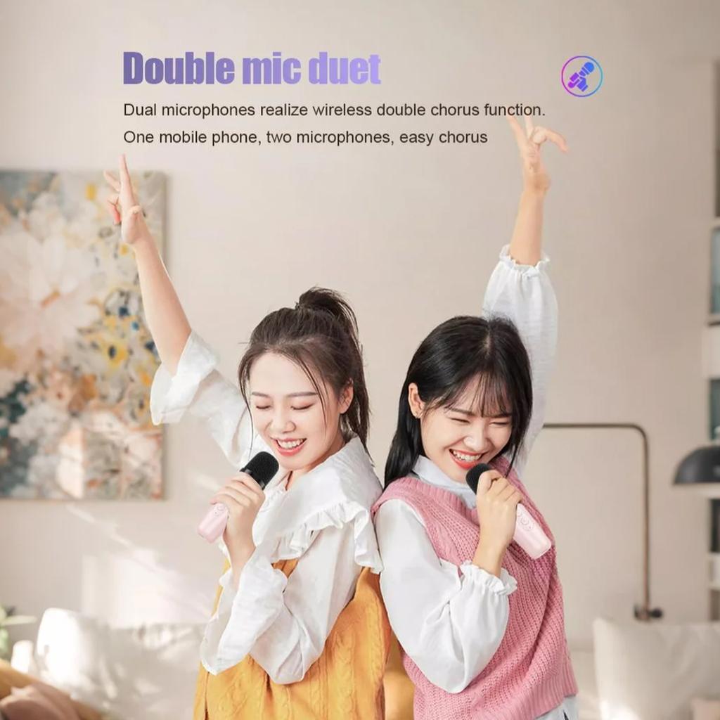 Караоке-машина для детей, ТОП-игрушки 2025, Рождественские и Дни рождения, Идеи подарков для девочек от 4 лет, Портативный MP3-плеер с 2 беспроводными микрофонами для вечеринки