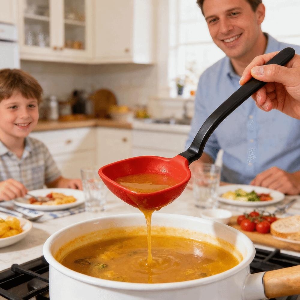 Anti Scalding Silicone Spatula Multifunctional Cooking Utensils Tool Restaurant