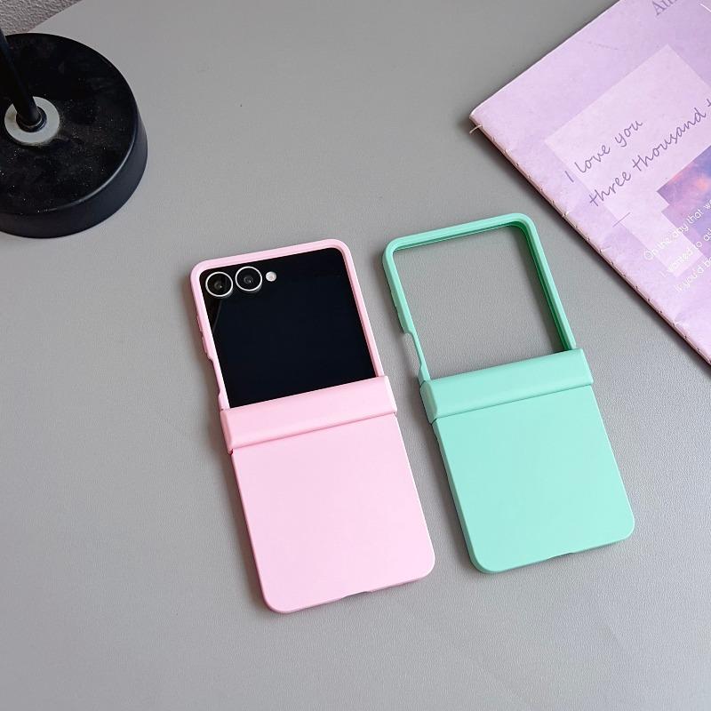 Candy Color Ultra Thin Skin Feel PC Hinge Protect Case for Samsung Galaxy Z Flip 8/7/6/5/4/3 Anti-Fingerprint Anti-drop Cover