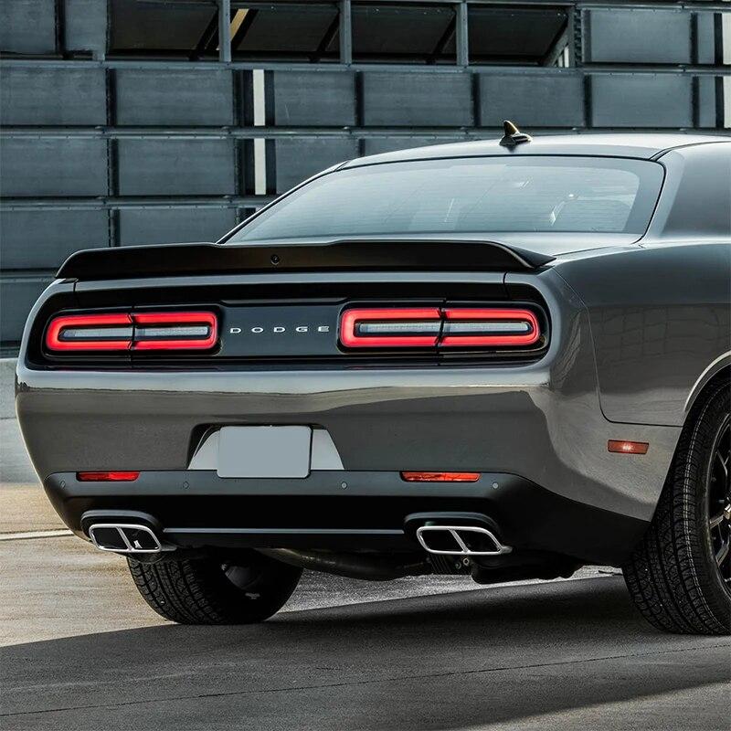 Крышка выхлопной трубы автомобиля TESIN для Challenger SXT 2015+, декоративные аксессуары для задней части автомобиля Dodge Challenger 2015+