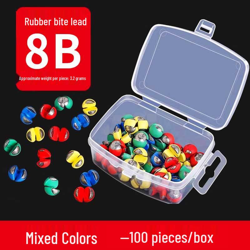 Yizhan Lion Line Устойчивый к укусам резиновый зажим и набор грузил для ловли с плота - Водонепроницаемый инструмент для поиска дна.