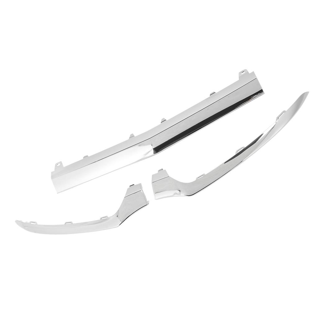 3Pcs Front Bumper Lower Chrome Trim 2058851374 Replacement for Benz C‑Class W205 C205 A205 S205 AMG C43