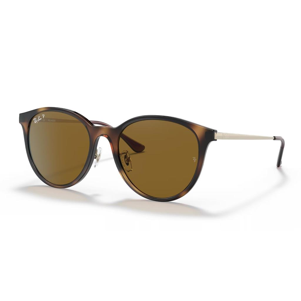 Солнцезащитные очки 0RB4334D HAVANA Япония 55 Азиатская посадка Ray-Ban 710/83 (БЕСПЛАТНЫЙ размер)