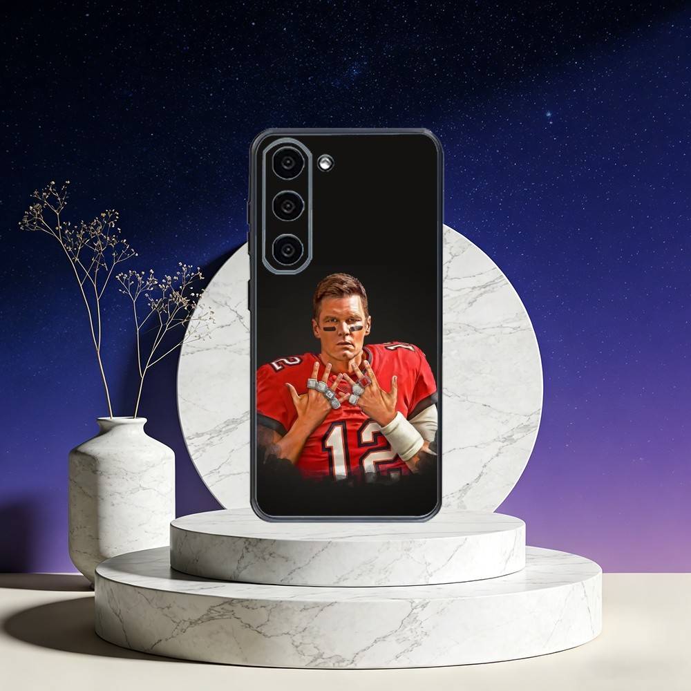 American Football Tom Brady Phone Case For Samsung Galaxy A73,A72,A71,A70,A53,A52,A51,Others Soft Black Cover