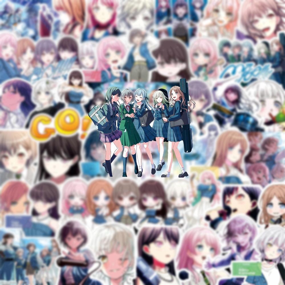 80 шт. Кавайные наклейки для девочек BanG Dream Mygo Аниме Наклейка Милая Такамацу Томори Анон Чихая Рана Канаме Мультяшные наклейки