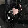 Подвеска-брелок в виде сумки Love Miu Wind Bag в черно-розовой цветовой гамме, стильный и современный, роскошный, высокого класса.