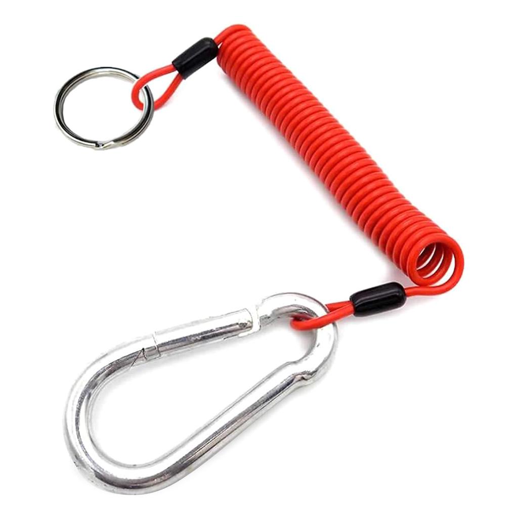 4FT/6FT пружинный буксировочный спиральный провод с зажимом для троса прицепа для замены выключателя аварийного отключения автофургона