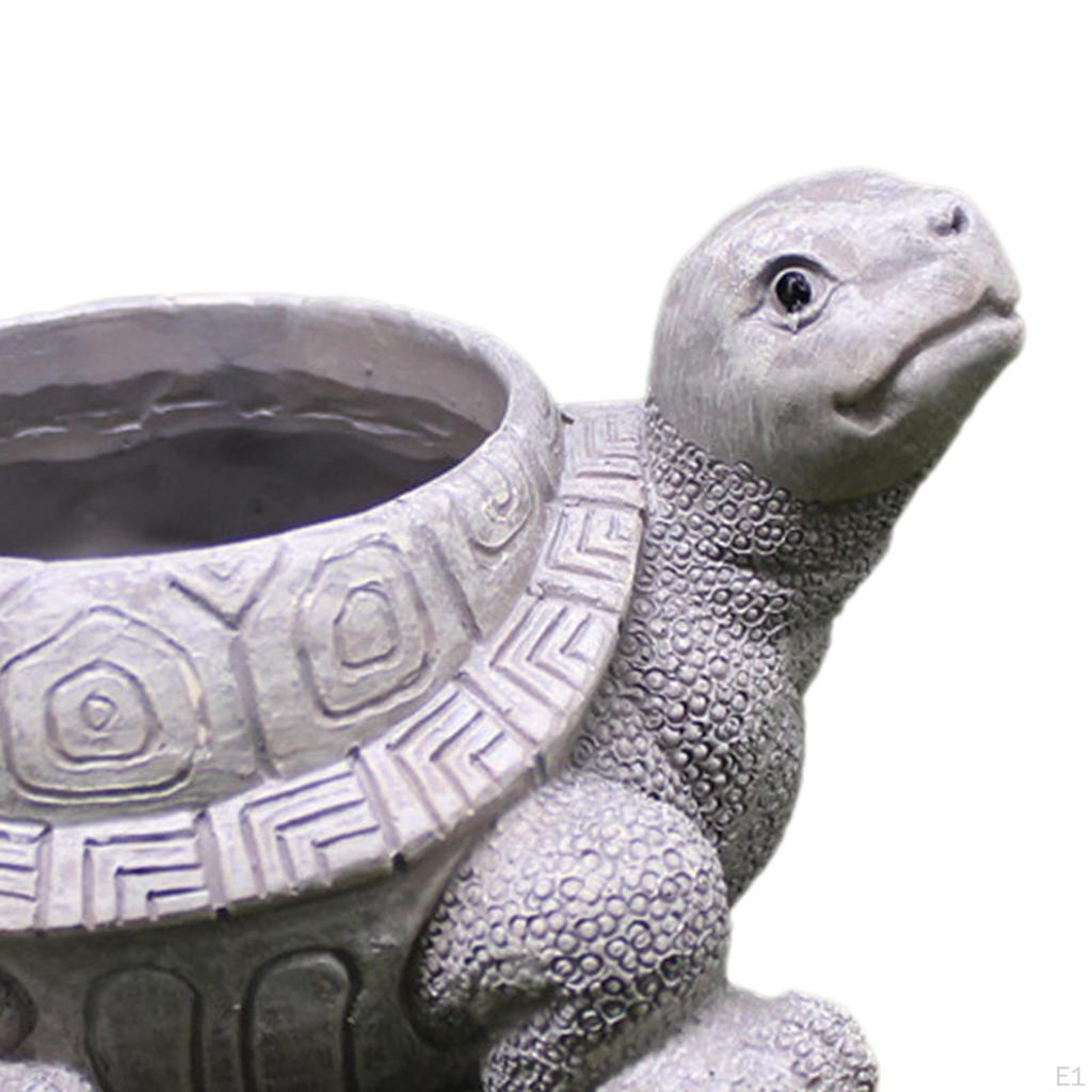 Горшок для цветов черепахи из смолы - уникальный цветочный горшок для сада и домашнего декора