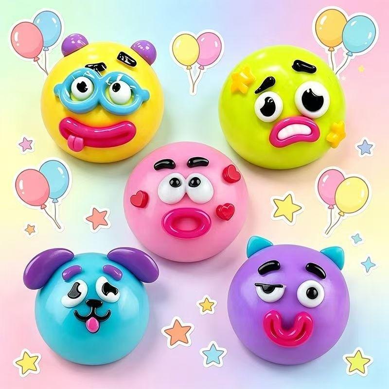 Dog Face Swap Squishy Creative Dog Face Change Quick Rebound Stress Relief Toy