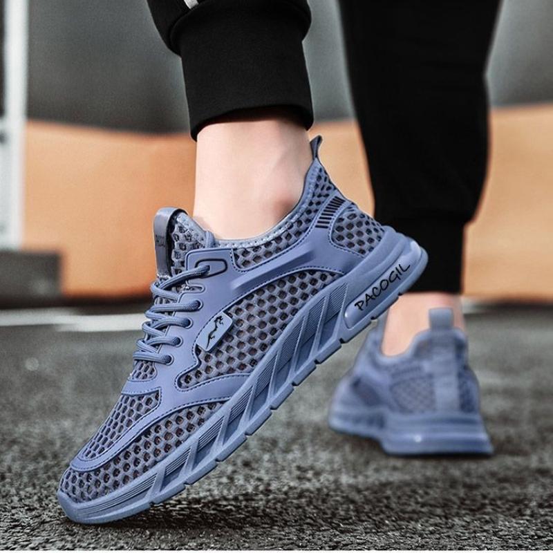Мужская обувь, летняя, дышащая, сетчатая, легкая, сетчатая, с тонкой, мягкой подошвой, для бега, повседневная, спортивная, Tide Shoes