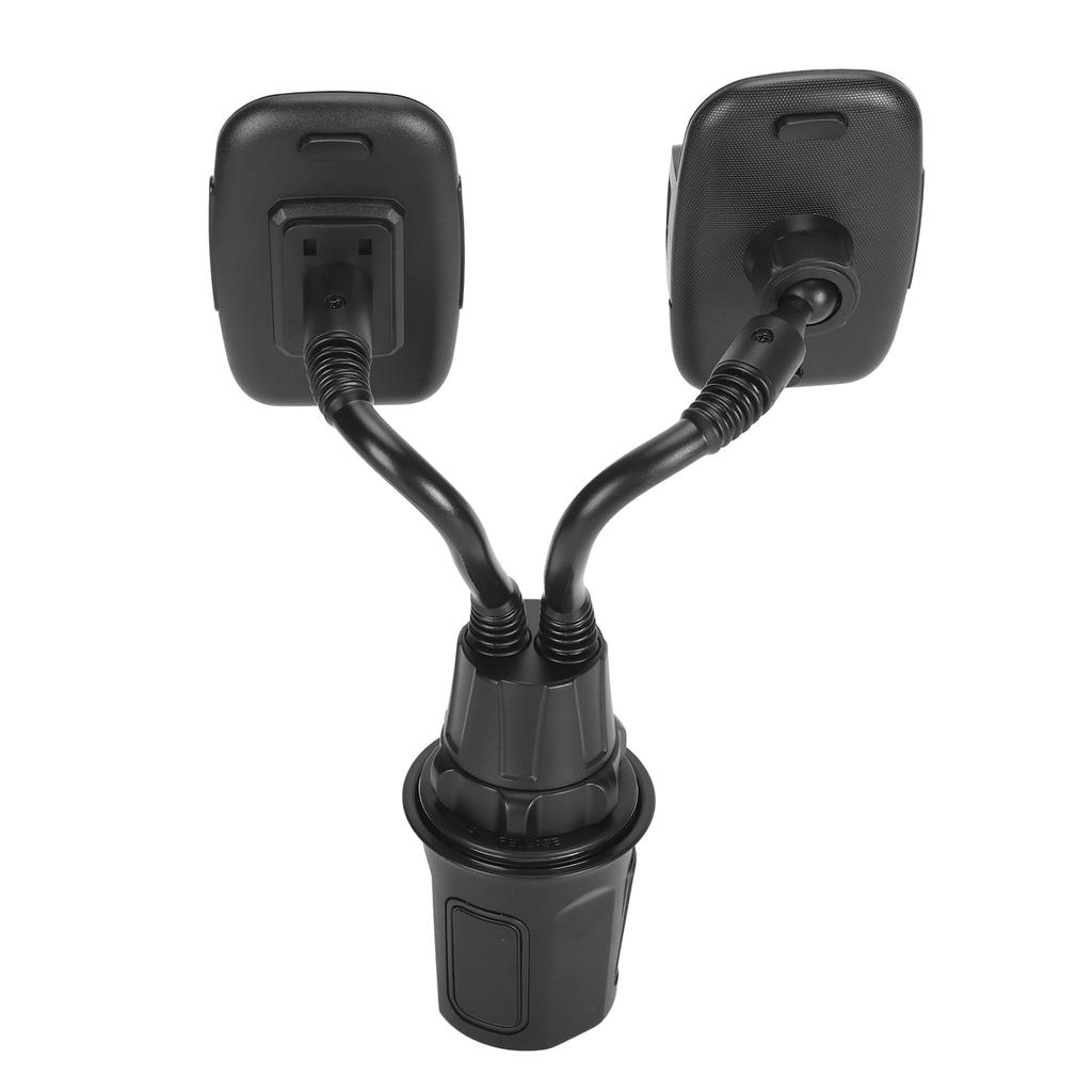 Двойной держатель для телефона в подстаканник автомобиля, держатель для телефона в подстаканник, вращающееся на 360 градусов крепление для телефона в автомобиль, гибкая штанга для смартфонов