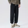 Knitted Four-Sided Elastic Spring New Casual Pants Men's Loose Leg Tight Sports Pants Bathroom Pants
