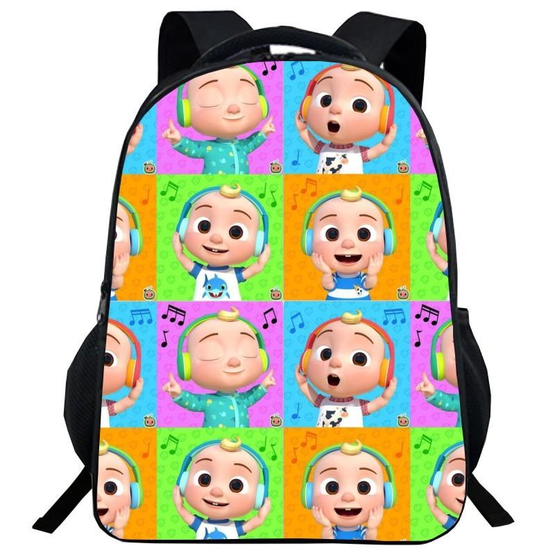 Cocomelon Backpack Children School Bags Durable Cartoon Lankybox Schoolbag For Kids