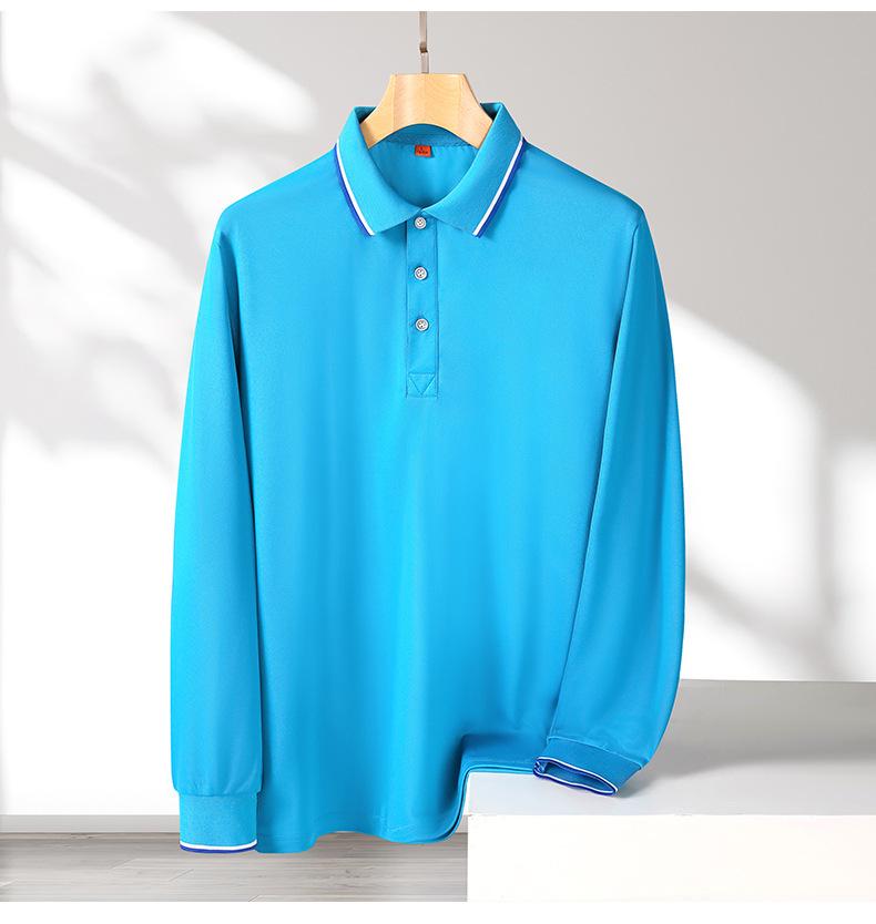 Рубашка поло с фирменным логотипом, с длинным рукавом, осень/зима, культурная рекламная рубашка